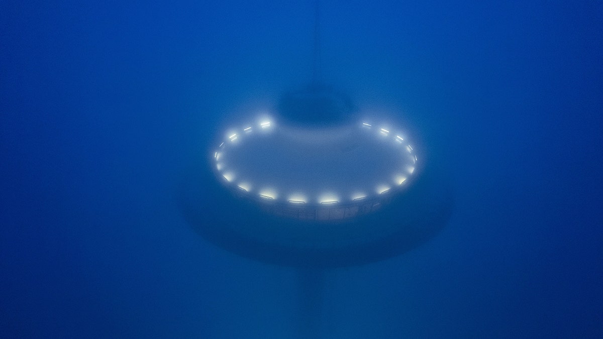 A mystery USO lights up underwater